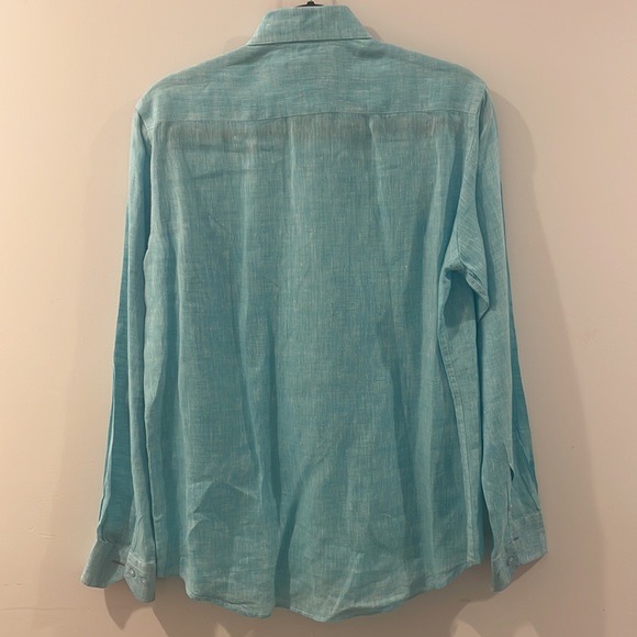 Linen long button down - Picture 2 of 2